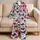 Vibrant Sugar Skulls, Butterflies And Flowers for Dia De Los Muertos Celebrations Satin Pajamas Set - 5