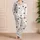 Black Hand-Drawn Stars for Cozy Nights and Relaxed Women's At-Home Lounge Comfort Satin Pajamas Set - 4