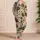 Stained Glass Patchwork Cats and Moths for Cozy Evenings at Home, Botanical Cat Lovers Satin Pajamas Set - 4