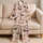 Dachshund Bubble Tea And Floral Motif for Cozy Bedtime Gifts for Women Dog Lovers Satin Pajamas Set - 5