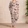 Dachshund Bubble Tea And Floral Motif for Cozy Bedtime Gifts for Women Dog Lovers Satin Pajamas Set - 4