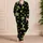 Retro Alien Flying Saucers And Crescent Moons For Cozy Nighttime Lounging Space Fans Satin Pajamas Set - 4