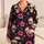 Pink Floral Skull Motifs for Spooky Season Lounging and Alternative Style Lovers Satin Pajamas Set - 1