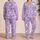 Dreamy Lavender Stars And Crescent Moons For Cozy Bedtime Sleepwear Satin Pajamas Set - 2