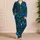 Blue Morpho Butterflies In Twilight Forest For Dreamy Nature Lovers And Cozy Evenings Satin Pajamas Set - 4