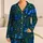 Blue Morpho Butterflies In Twilight Forest For Dreamy Nature Lovers And Cozy Evenings Satin Pajamas Set - 1