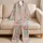 Vintage Floral Patchwork Lounge Set for Cozy Evenings and Relaxed Weekend Style at Home Satin Pajamas Set - 5