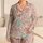 Vintage Floral Patchwork Lounge Set for Cozy Evenings and Relaxed Weekend Style at Home Satin Pajamas Set - 1