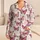 Pink Butterfly Heart Motif for Romantic Lounging, Sleepovers and Bridal Shower Weekends Satin Pajamas Set - 1