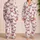 Pink Butterfly Heart Motif for Romantic Lounging, Sleepovers and Bridal Shower Weekends Satin Pajamas Set - 2