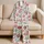 Coastal Shell And Starfish Motifs For Relaxed Beach Vacation Nights At Home Satin Pajamas Set - 5
