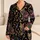 Four Jeweled Mosaic Cats for Cozy Cat Lover Nights, Relaxed Lounging, and Home Gifts Satin Pajamas Set - 1