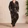 Four Jeweled Mosaic Cats for Cozy Cat Lover Nights, Relaxed Lounging, and Home Gifts Satin Pajamas Set - 4