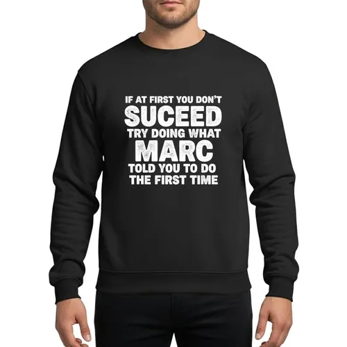 Witty Personalities' White Distressed Vintage Blocky Sans-Serif Humorous Advice Design Sweatshirt