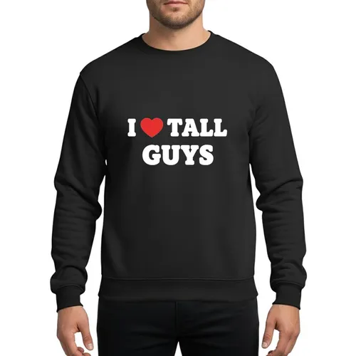 Women's Retro 70s 80s Bold Typographic White Text Red Heart Design Sweatshirt