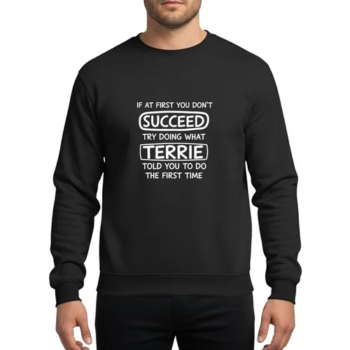 Personalized Name Humor Lovers White Hand-Drawn Informal Sans-Serif Bubble Rectangle Typographic Advice Sweatshirt