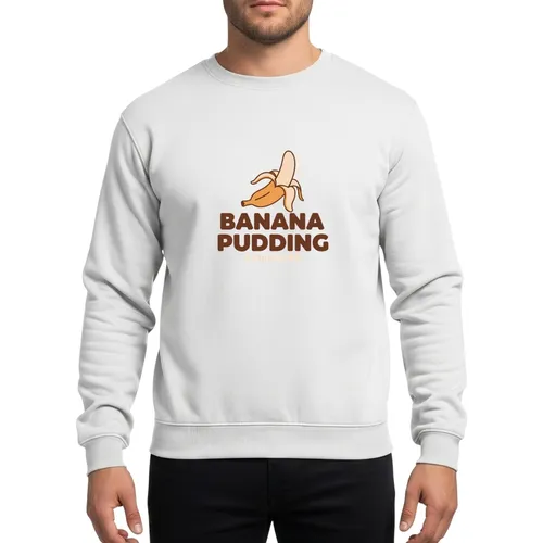 Caramel Brown Banana Pudding Dessert Retro Family Matching Christmas Sweatshirt