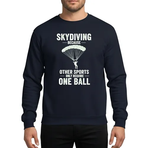 Skydiving Daring Freefall: Bold Adventure Parachuting Graphic Sweatshirt