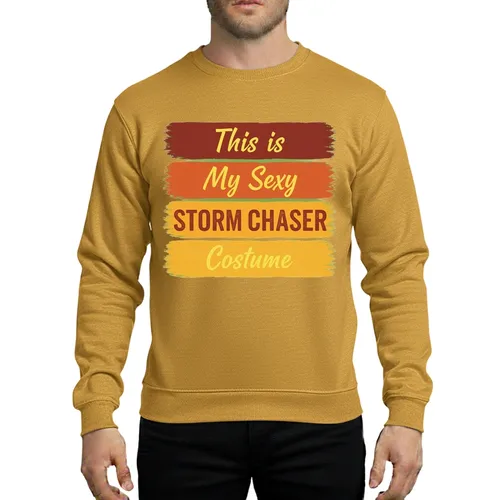 Vintage Autumn Hues Storm Chaser Halloween Party Costume Sweatshirt