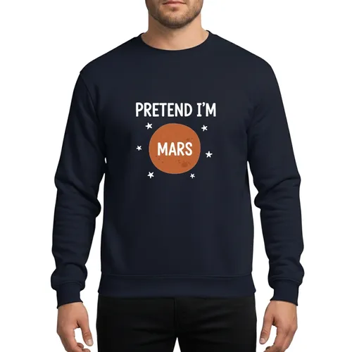 Whimsical Pretend I'm Mars Rusty Planet Funny Halloween Party Outfit Sweatshirt