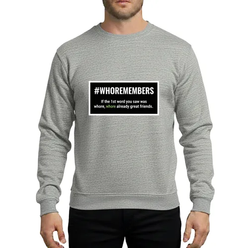 Great Friends Humorous First Impression Minimalist Typographic Art Sweatshirt
