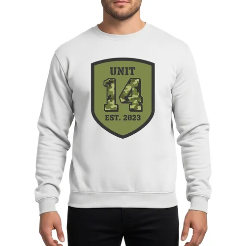 14th Birthday Military Camo Shield Emblem Gift UNIT EST 2023 Sweatshirt