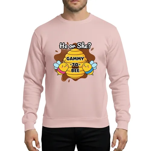 He Or She Gammy To Bee Gender Reveal Party Playful Cartoon Beehive Design Sweatshirt