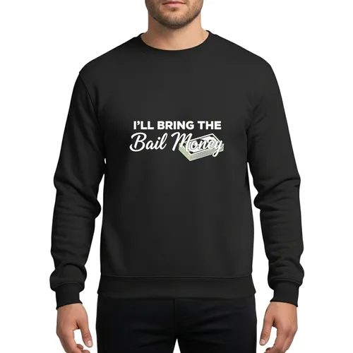 Womens 'I'll Bring The Fun Funds' Bachelorette Party Matching Celebration Design Sweatshirt