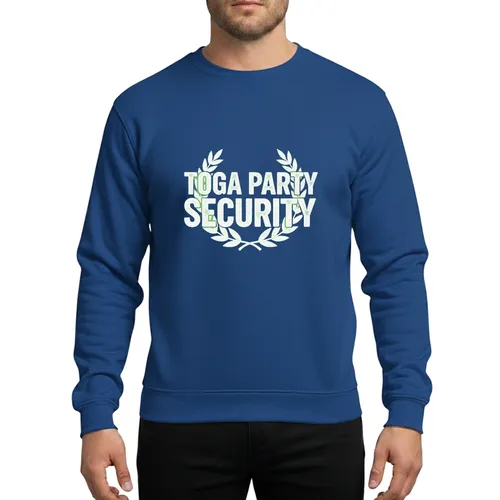 Toga Party Security Funny Halloween College Event Distressed Roman Laurel Grunge Sweatshirt