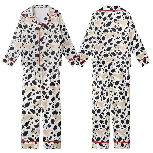 Greyhound Dog Abstract Print Zip-Up Pajamas Digital Sewing Pattern – S/M, Advanced Beginner, Video Tutorial Kid Satin Pajamas Set