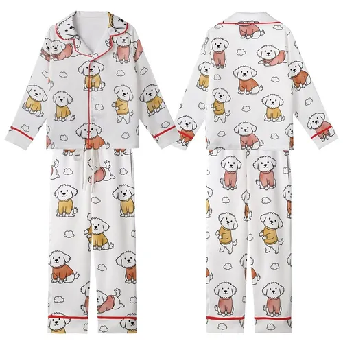 Dog Pajama Sewing Pattern: 18 Sizes for Small, Medium, Large Breeds - Cozy Fit & Tail Opening Kid Satin Pajamas Set