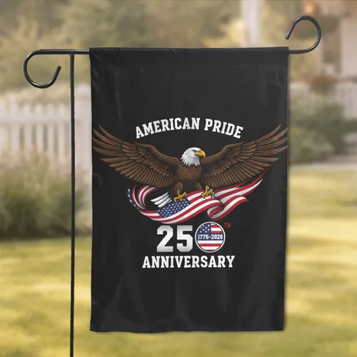 Bald Eagle American Flag 1776-2026 - USA 250th Anniversary Commemorative Garden Flag