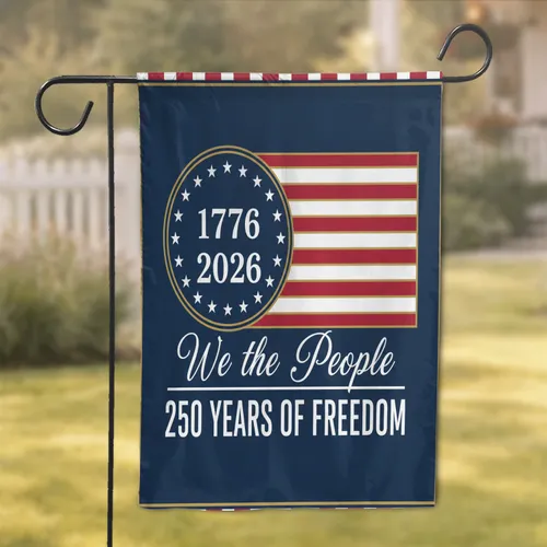 American Flag We The People 1776-2026 - USA 250th Anniversary Patriotic Gift for Veterans Garden Flag