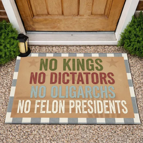 No Kings No Dictators 1776-2026 - USA 250th Anniversary Patriotic American Rights Doormat
