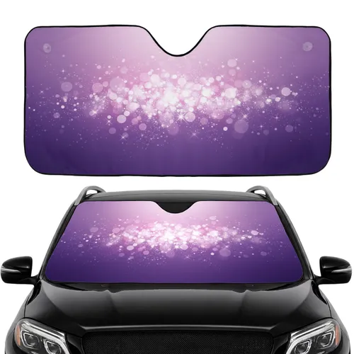 Luminous Ethereal Bokeh Light Stars - Dreamscape Fantasy Home Decor Gift for Dreamers Car Sunshade