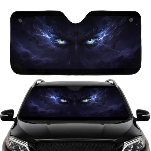 Menacing Glowing Eyes Ethereal Dark Cosmic Void - Home Decor Gift Car Sunshade