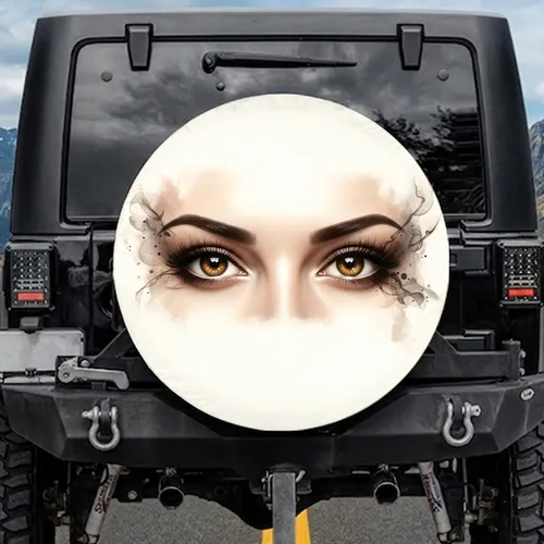 Female Eyes Eyelashes Eyebrows Irises Upper Face Contours Hair Wisps Spare Tire Cover