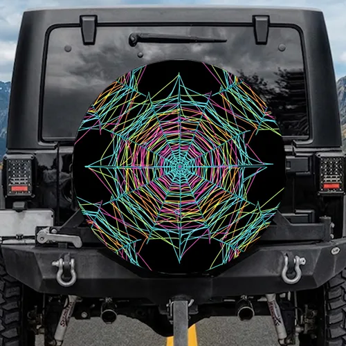 Spider Webs - Wildlife Lover Automotive Style Gift Spare Tire Cover