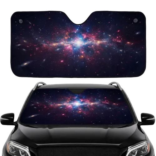 Deep Cosmic Nebula Luminous Star Cluster Swirling Gas - Astronomy Lover Gift Car Sunshade