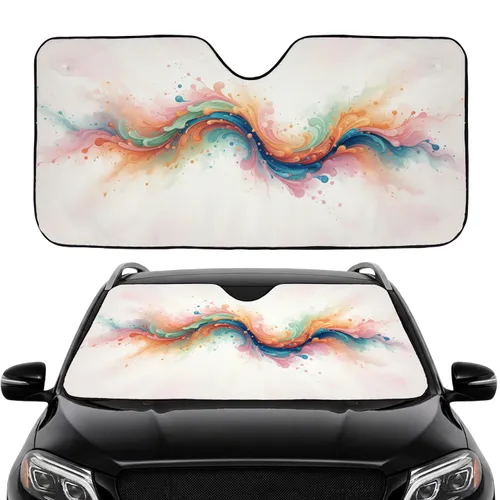 Intertwined Organic Liquid Swirls - Car Decor Gift Car Sunshade