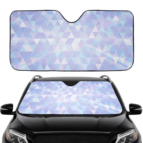 Shifting Iridescent Geometric Facets - Modern Decor Gift Car Sunshade