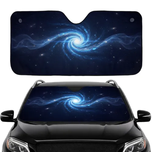 Magnificent Cosmic Spiral Galaxy Luminous Wormhole Nebulae - Space Lover Car Decor Gift Car Sunshade
