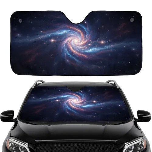 Cosmic Nebula Vortex Stars - Travel Essentials Space Lover Gift Car Sunshade