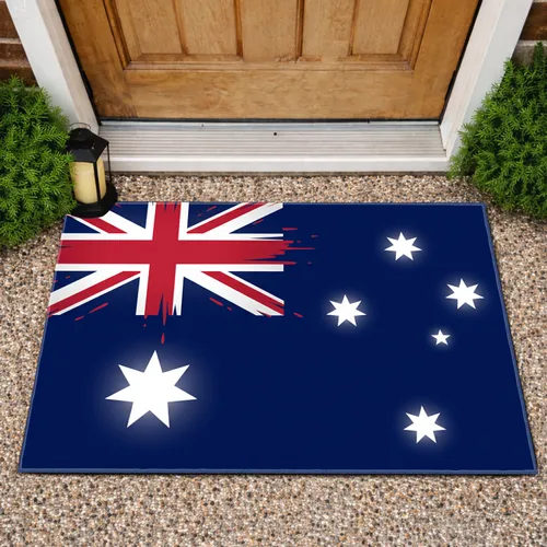 Union Jack Commonwealth Star Southern Cross - Patriotic Home Decor Gift Doormat