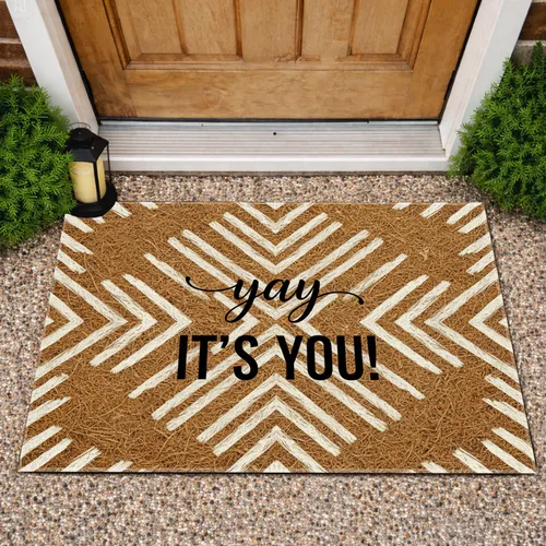 yay IT'S YOU! Geometric Diamond Home Decor Gift Doormat