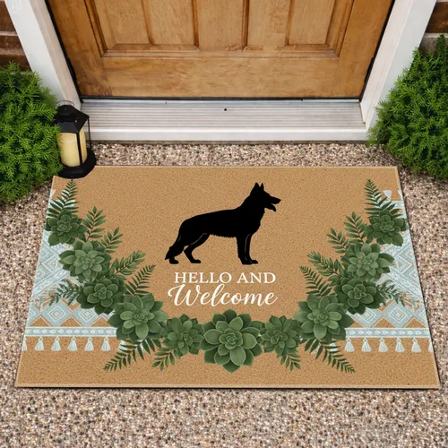 German Shepherd Welcome Entryway Home Decor - Dog Lover Gift Doormat