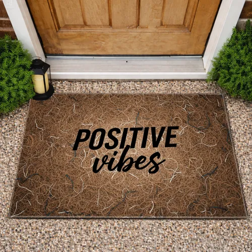 Positive Vibes Tightly - Home Decor Gift for Living Spaces Doormat