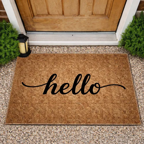 Hello Script - Warm Welcome Everyday Home Decor Doormat