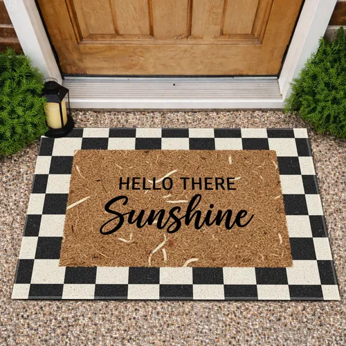 Hello There Sunshine Panel - Welcoming Home Decor Gift Doormat