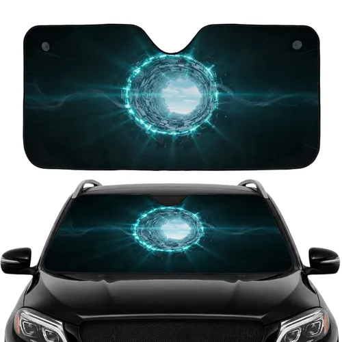 Sci-Fi Wormhole Sky Tunnel - Car Interior Upgrade Car Sunshade